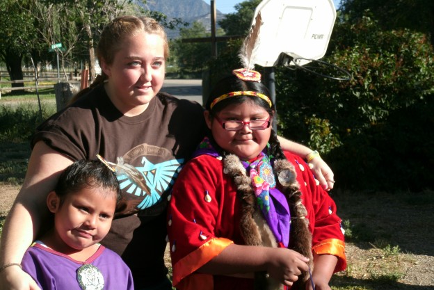 Heather with Children in Native Dress